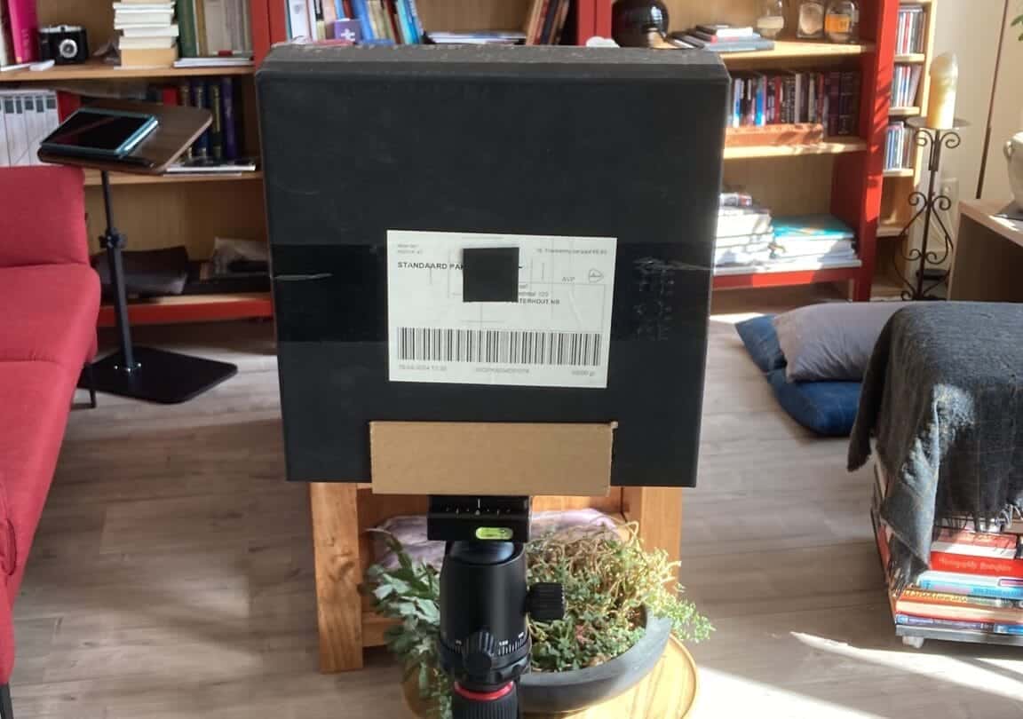 Afbeelding van een pinhole box