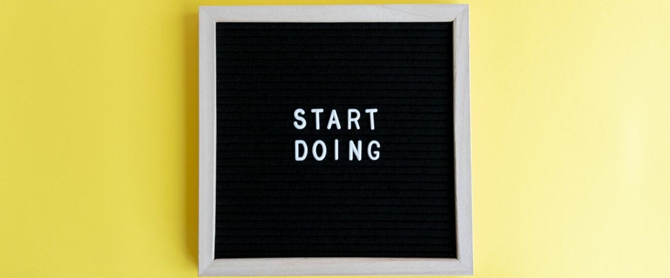 motivational text in a frame