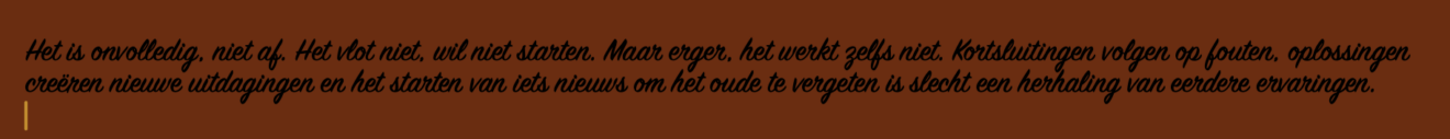 Het openstaande