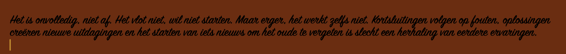 Het openstaande
